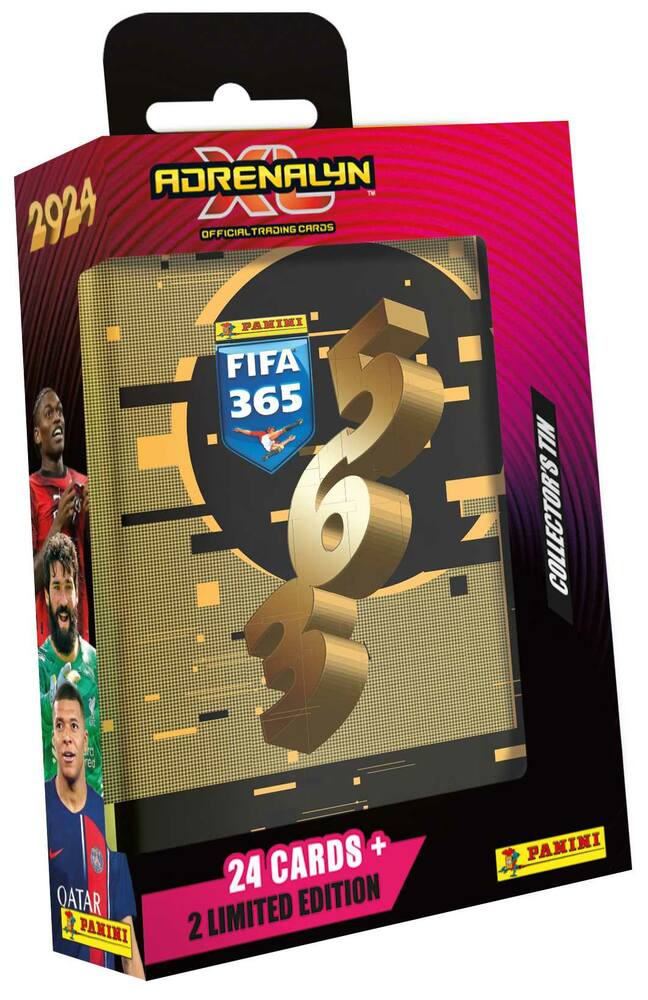 2023-24 PANINI FIFA 365 ADRENALYN - plechová krabička (pocket)